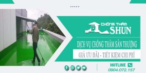 Báo giá chống thấm sân thượng tại Bến Cát【Chỉ từ 55k/m²】