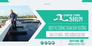 Báo giá chống thấm sân thượng tại Long An【Chỉ từ 55k/m²】