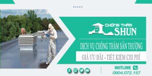 Báo giá chống thấm sân thượng tại Nhà Bè【Chỉ từ 55k/m²】