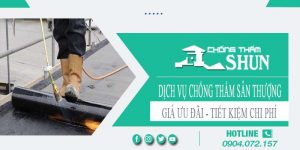 Báo giá chống thấm sân thượng tại Quận 4【Chỉ từ 55k/m²】