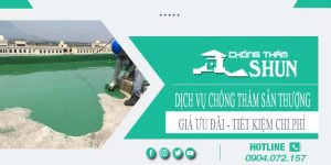 Báo giá chống thấm sân thượng tại Tp Dĩ An【Chỉ từ 55k/m²】